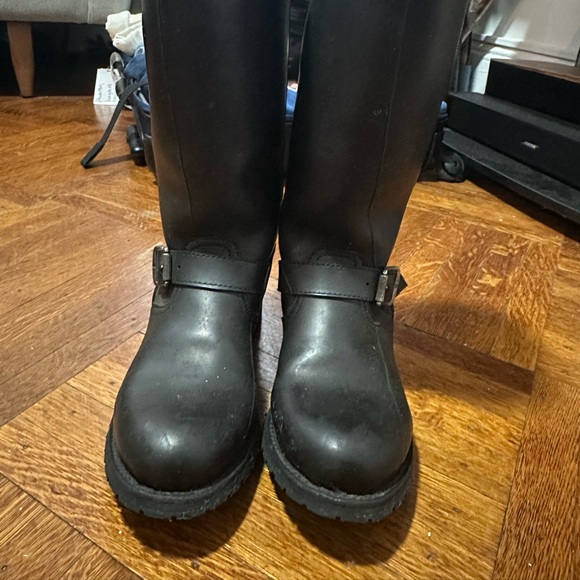 FRYE Women's Rubber Engineer Shearling-Lined Boot Size 8.5 M 3476663 - Picture 6 of 7